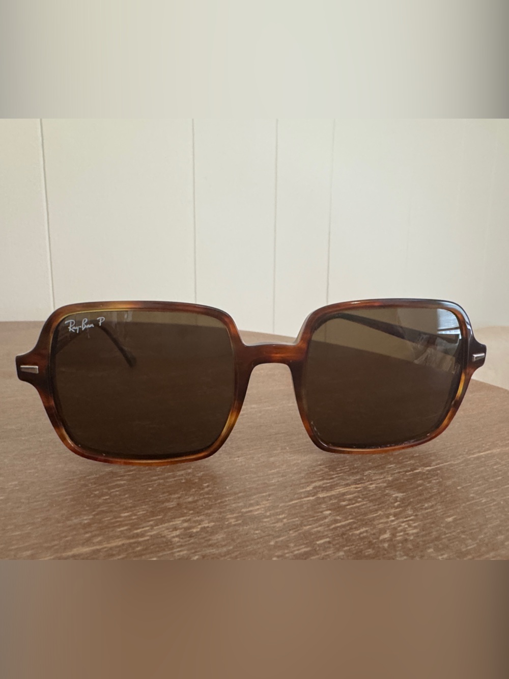 Ray-Ban Brown Tortoiseshell Polarized Sunglasses - Picture 2 of 6